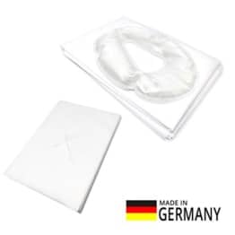 Gesichtskissen + 100 St. waschbare Vlies Nasenschlitztücher inkl. 1x Waschfaserlaken Gesichts-Gelkissen Massagekissen - 1