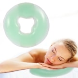 Silikon Kopfkissen Weiche Massage Gesicht Entspannen Kissen Kopfstütze, SPA Beauty Salon Hautpflege Weiches Überlagerungs Gesicht entspannen Wiegen Kissen Auflage(Hellgrün) - 1